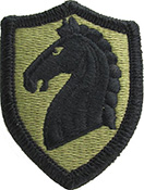 107th Armored Cavalry Regiment OCP Scorpion Shoulder Patch With Velcro